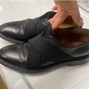 Givenchy men’s leather shoes derby with elastic